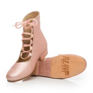 Ballerina Booties / Metalic Rose leather