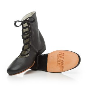 Ballerina Booties / Black Leather