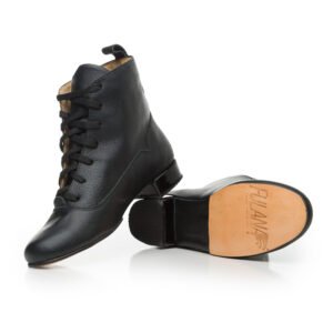 Boots-Classic Engraved black leather