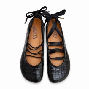 Barefoot Ballerina Croco Black